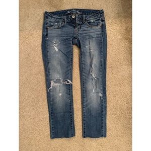 Distressed American Eagle Jeans